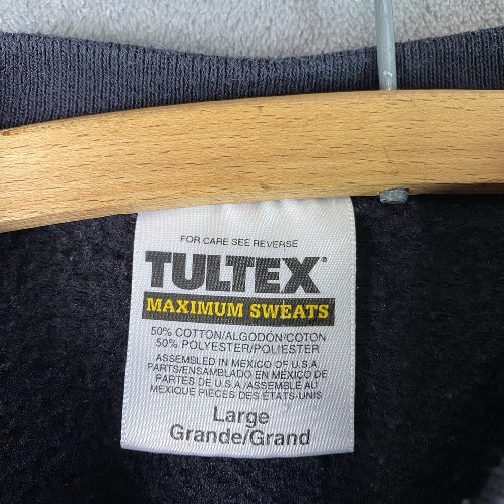 Vintage Halloween Trick Or Treat Sweatshirt Size L Black Pumpkin Crewneck 90s - Picture 7 of 12